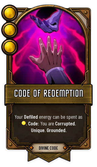Card - Code of Redemption